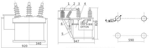 Fenarro Frzw8 серии открытый вакуумный выключатель высокого напряжения автоматического повторного включения